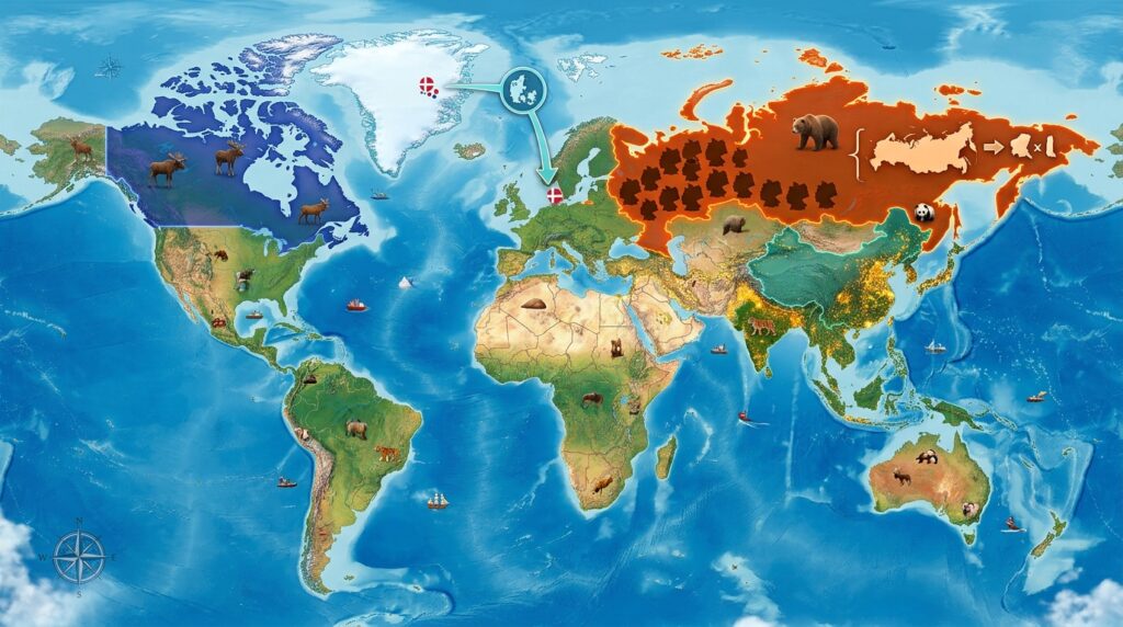 Die größten Länder der Welt Top 10 nach Fläche