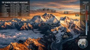 Die höchsten Berge der Welt Liste und Fakten