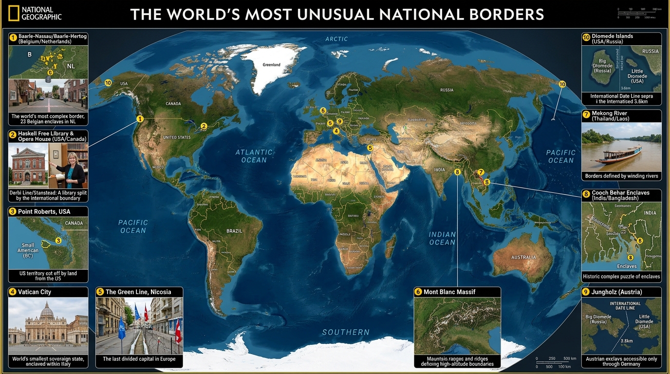Die kuriosesten Landesgrenzen der Welt