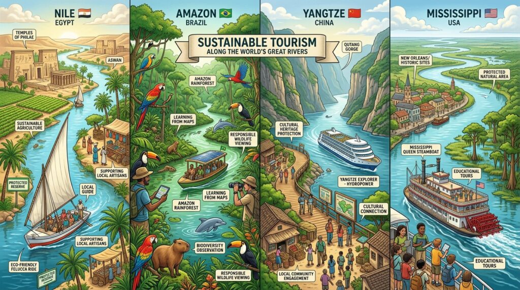 Die längsten Flüsse der Welt im Überblick